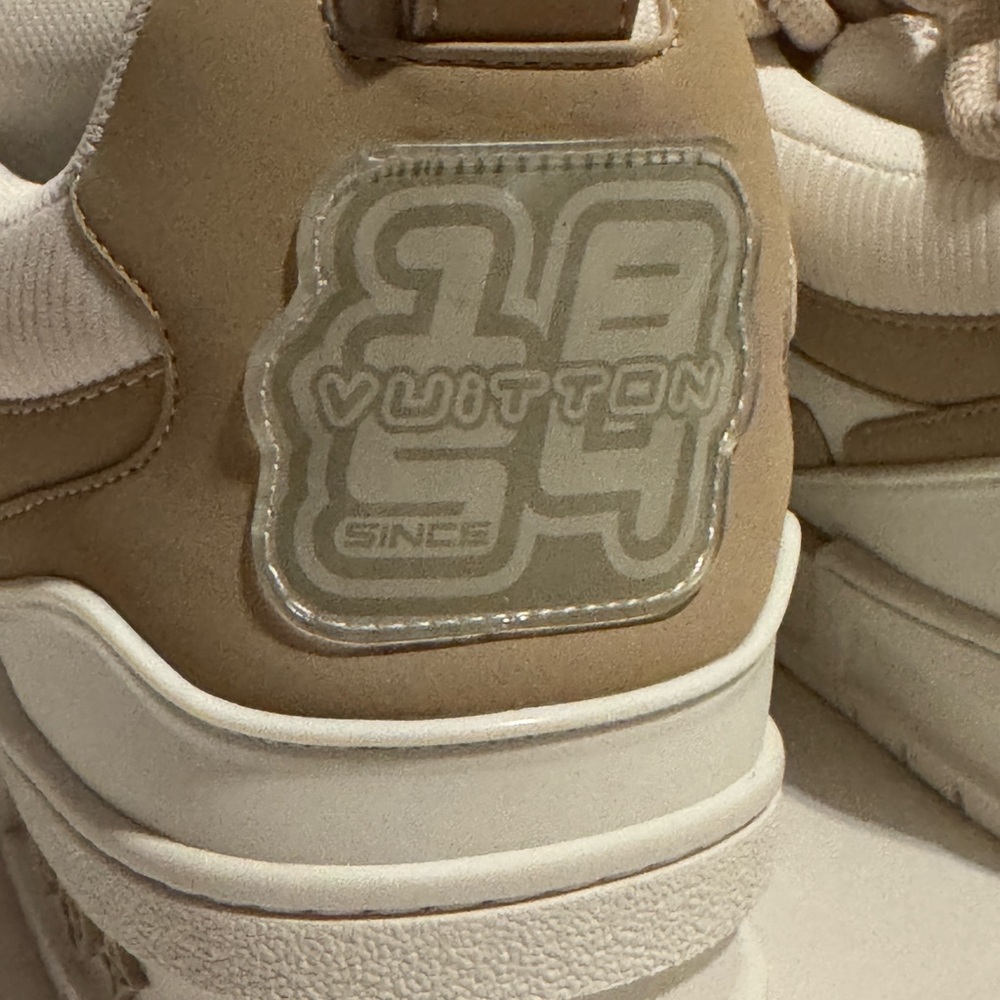 Louis Vuitton Beige and White Skater Sneakers - Picture 7 of 15